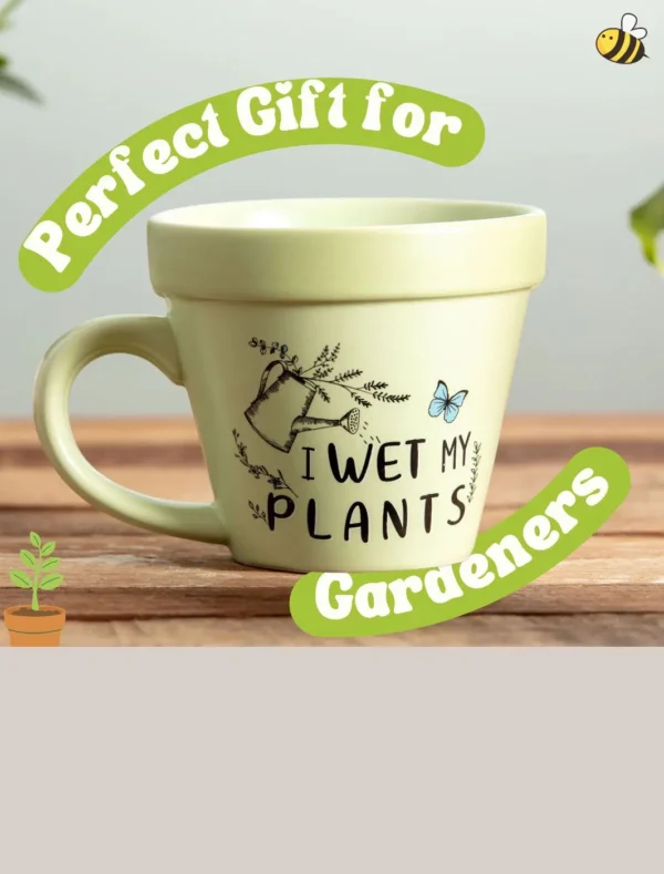 Wet My Plants’ Plant-a-holic Plant Pot Mug - Image 2