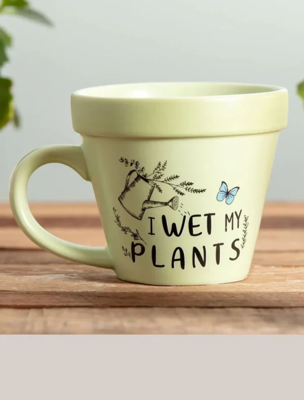 Wet My Plants’ Plant-a-holic Plant Pot Mug